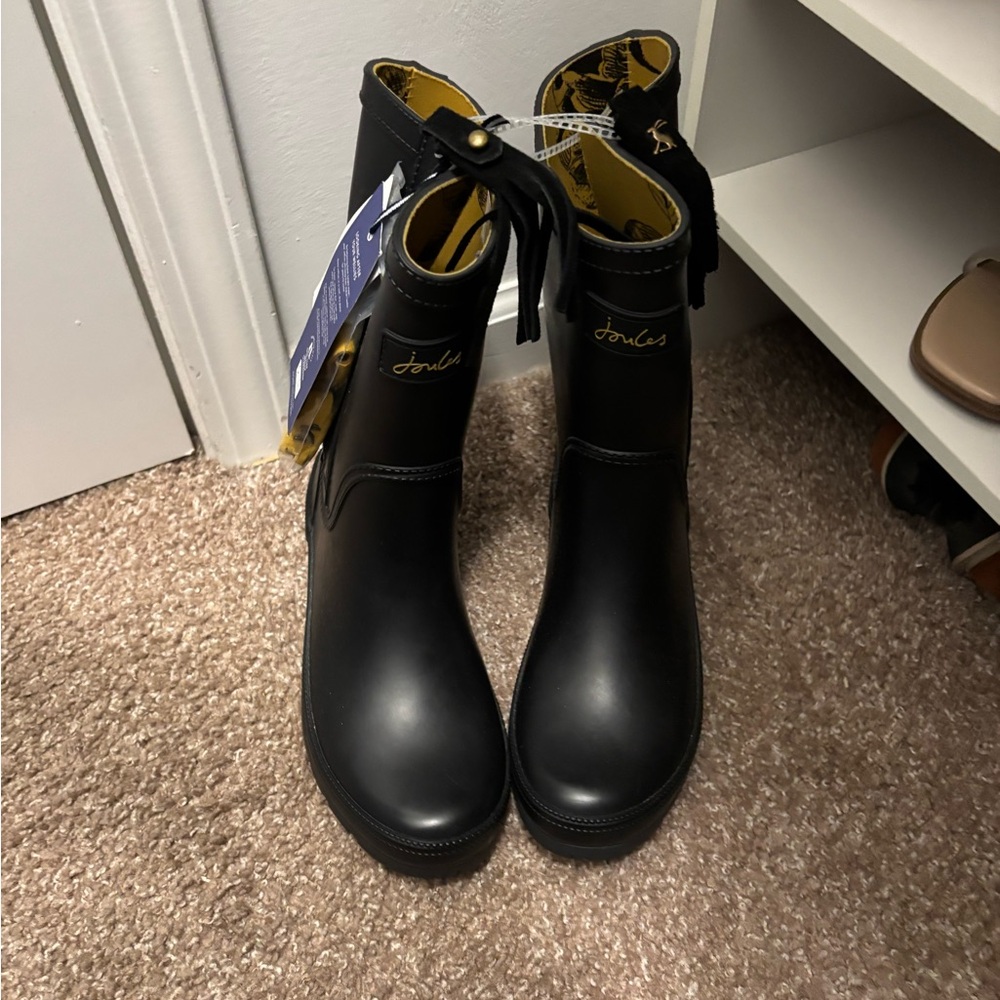 Joules Black Women's Rain Boots